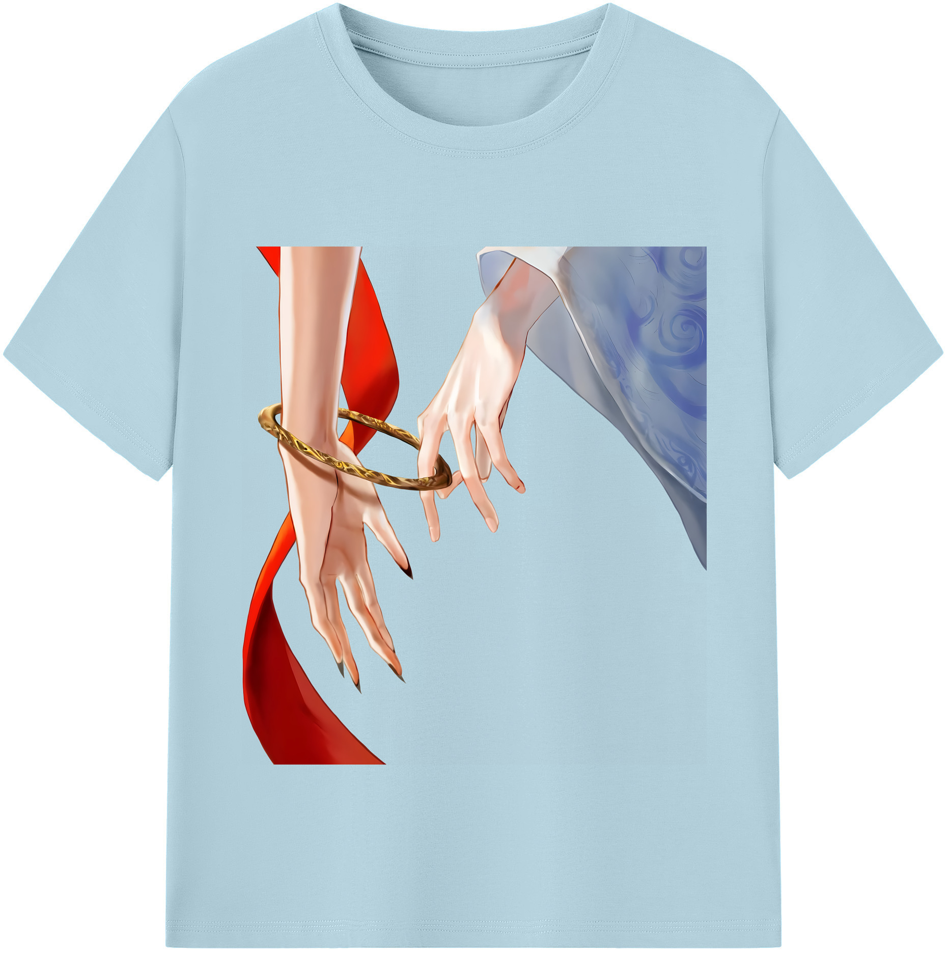 （画像用） Ne Zha 2 ナタ 魔童の大暴れ 綿100％半袖Tシャツ（フロントプリント）